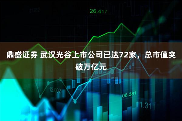 鼎盛证券 武汉光谷上市公司已达72家,总市值突破万亿元